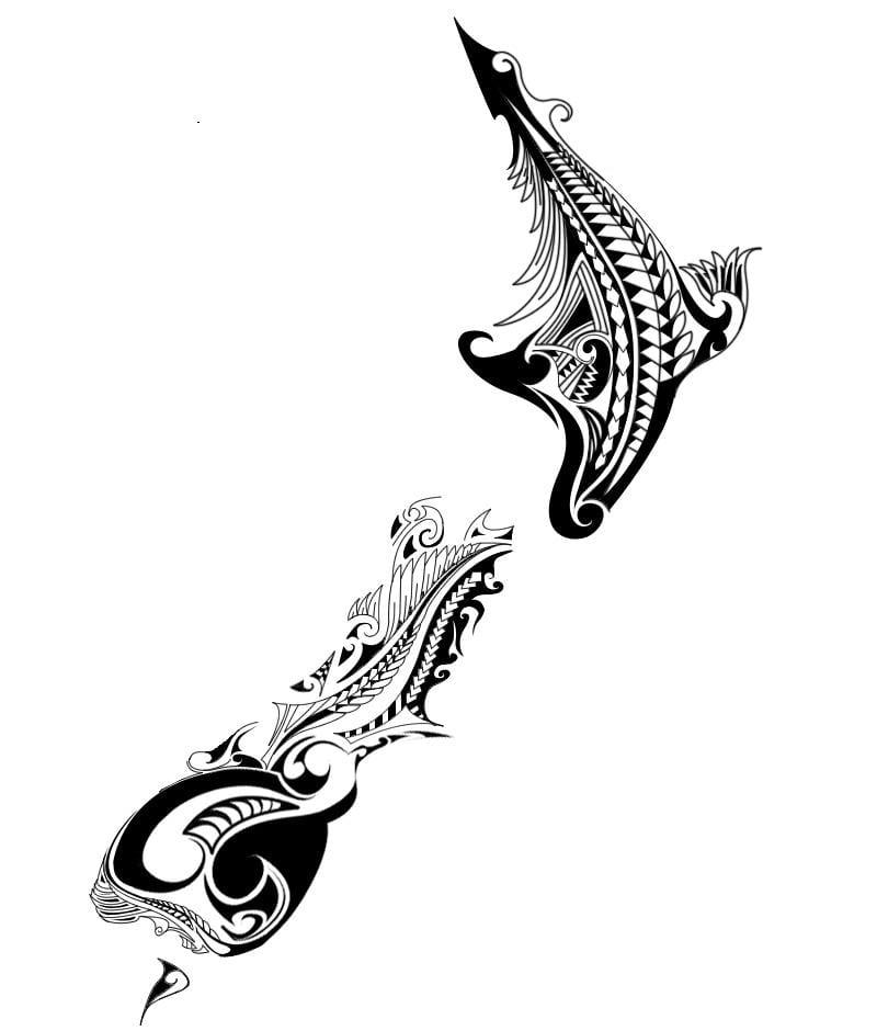 Kaart, uus-meremaa tattoo