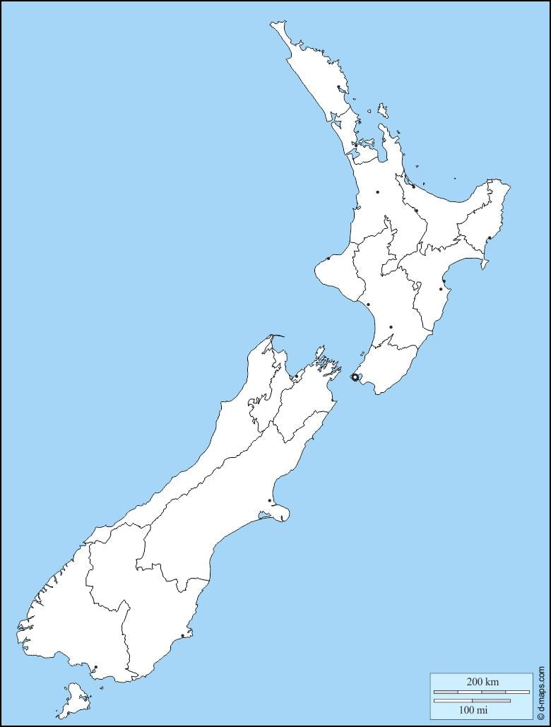 tühi kaart, austraalia ja uus-meremaa