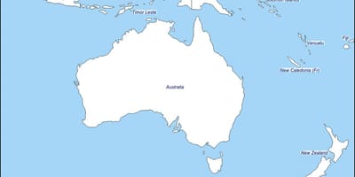 Ülevaade map austraalia ja uus-meremaa