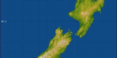 Uus-meremaa merepinnast kaardil